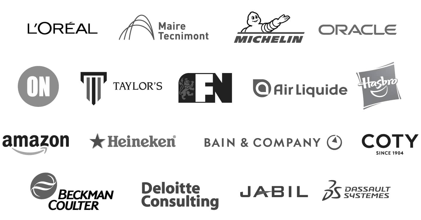 other notable other notable clients, L'oreal, Taylor's, Amazon, Heineken, Hasbro