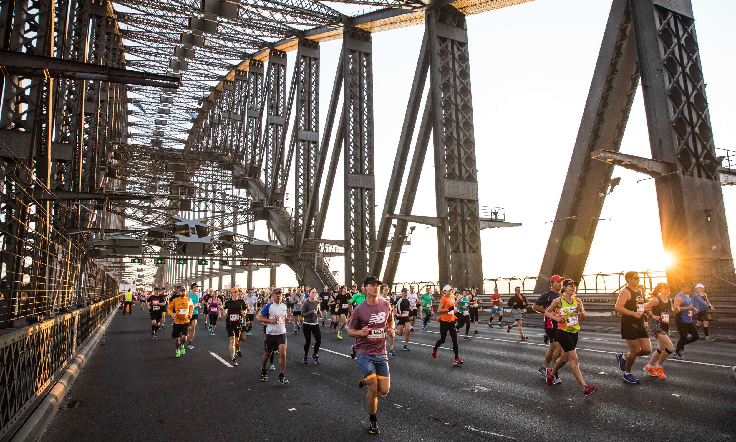 Sydney Running Festival is an annual race event which runs over the Sydney Harbour Bridge and the Sydney Opera House.