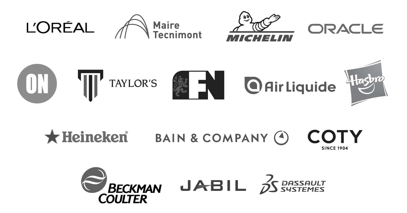 other notable other notable clients, L'oreal, Taylor's, Amazon, Heineken, Hasbro